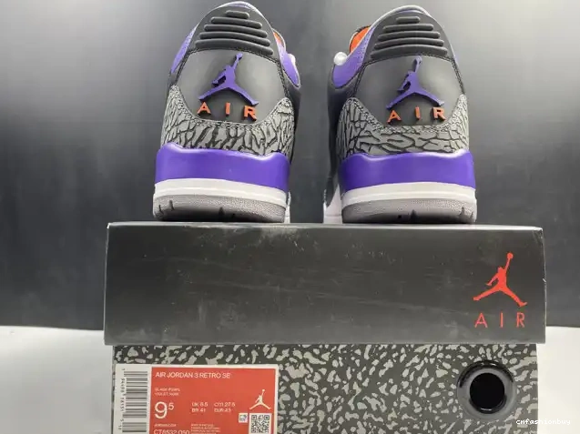 Purple Court 3 Air Black 050 CT8532 Jordan Retro 0623